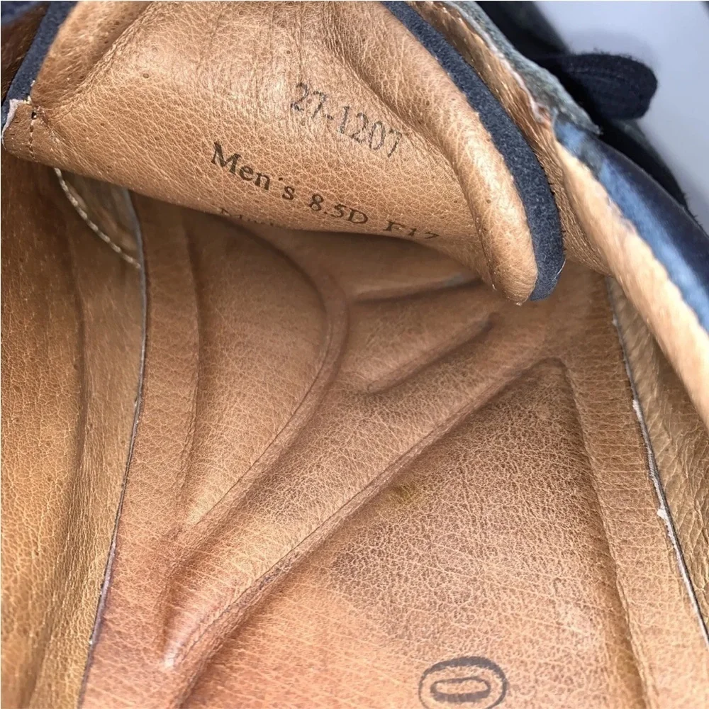 Johnston & Murphy Malek Casual Sneakers Navy Blue Calkskin/ Suede US 8.5D
